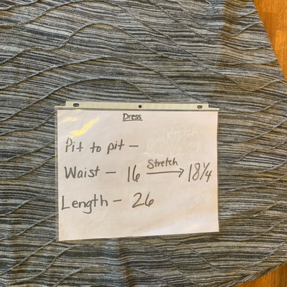 Christopher & Banks Midi Skirt Medium Navy Blue and Gray Casual A-Line Pull-on - Picture 5 of 8